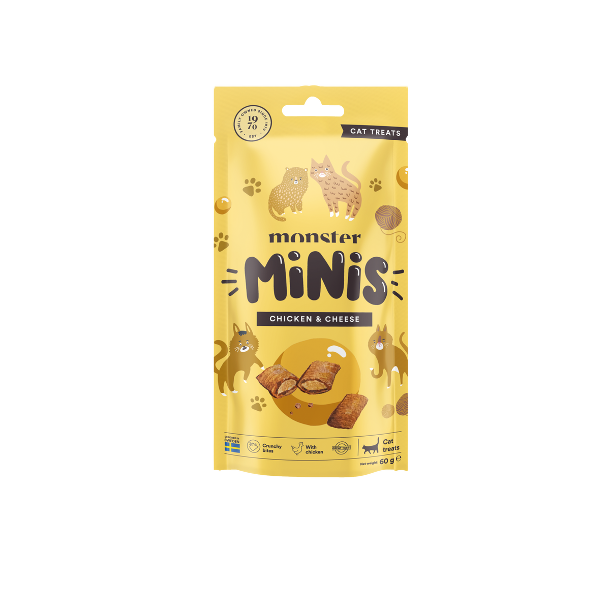 Monster Cat Pouches Adult Chicken 85g (8 pack)
