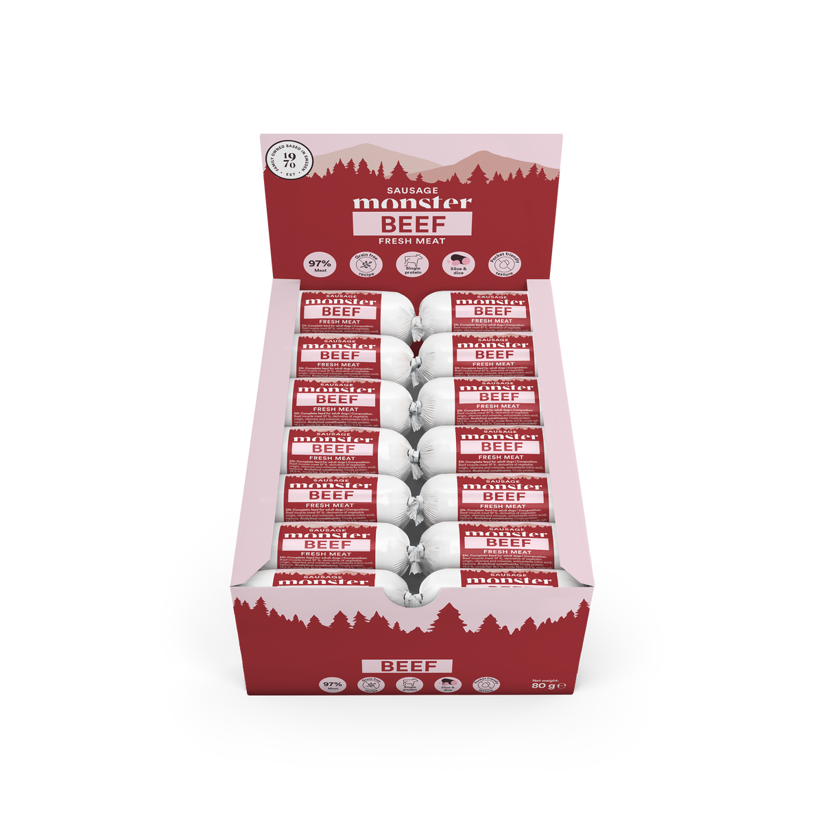 Monster Dog Treats Pork & Peanut Butter 100 g