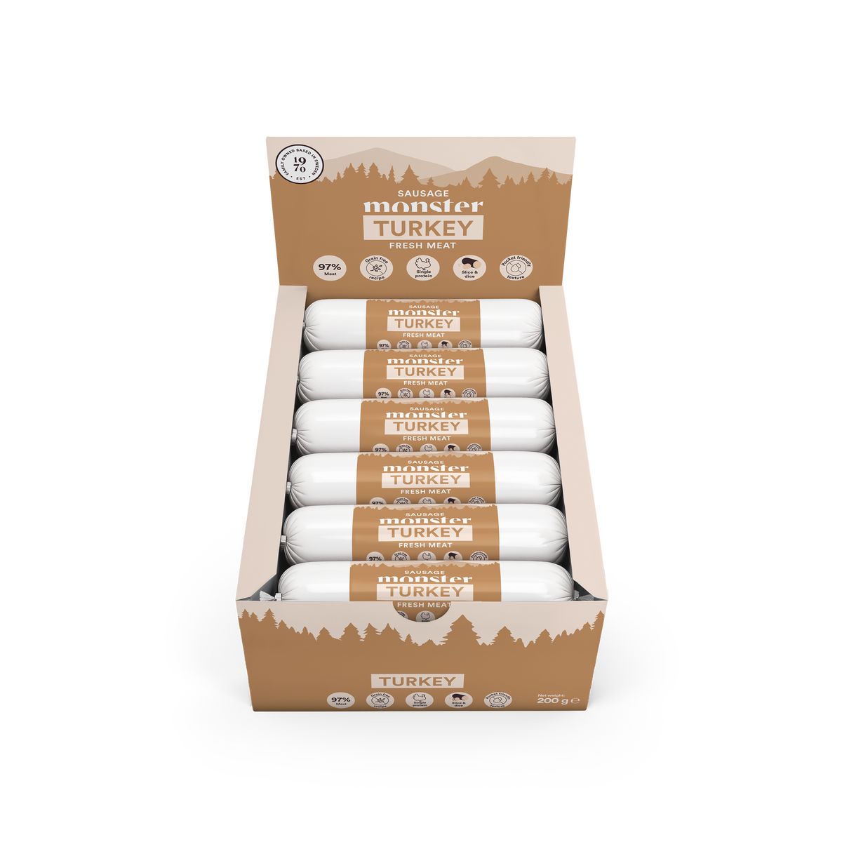 Monster Dog Adult Single Duck 400g
