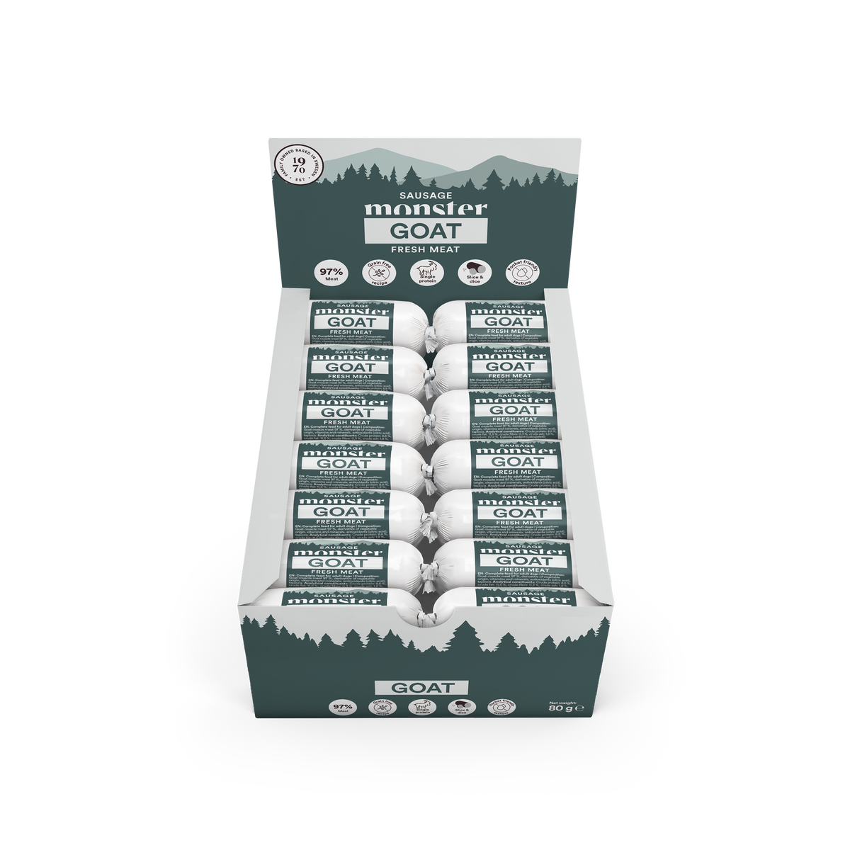 Monster Dog Trainies Goat 100 g