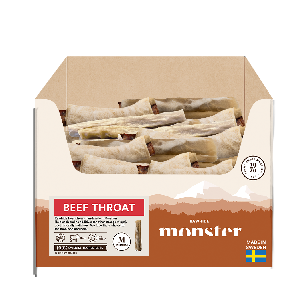 Monster Rawhide Beef Roll Small Bulk 100 pcs