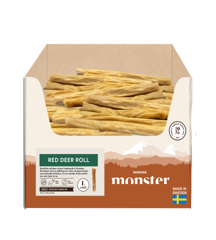 Monster Rawhide Red Deer Roll Large 30 pcs