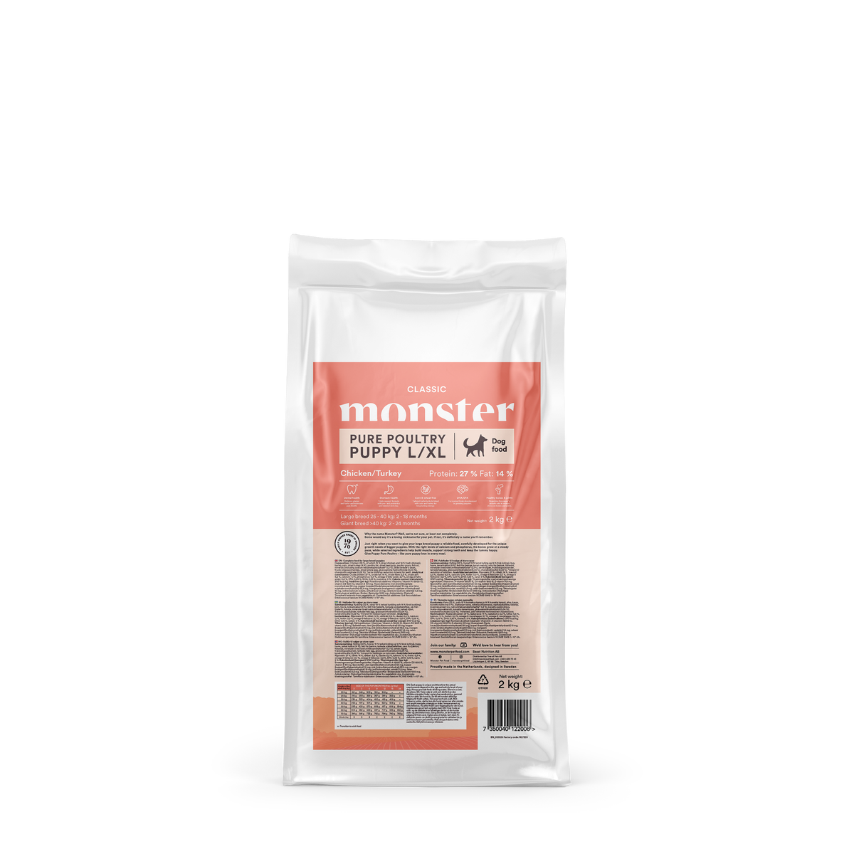 Monster Dog Grain Free Adult Red Meat 12 kg