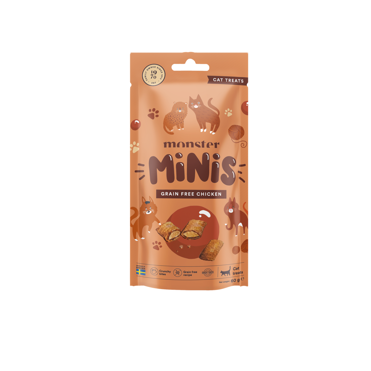 Monster Cat Pouches Adult Lamb 85g