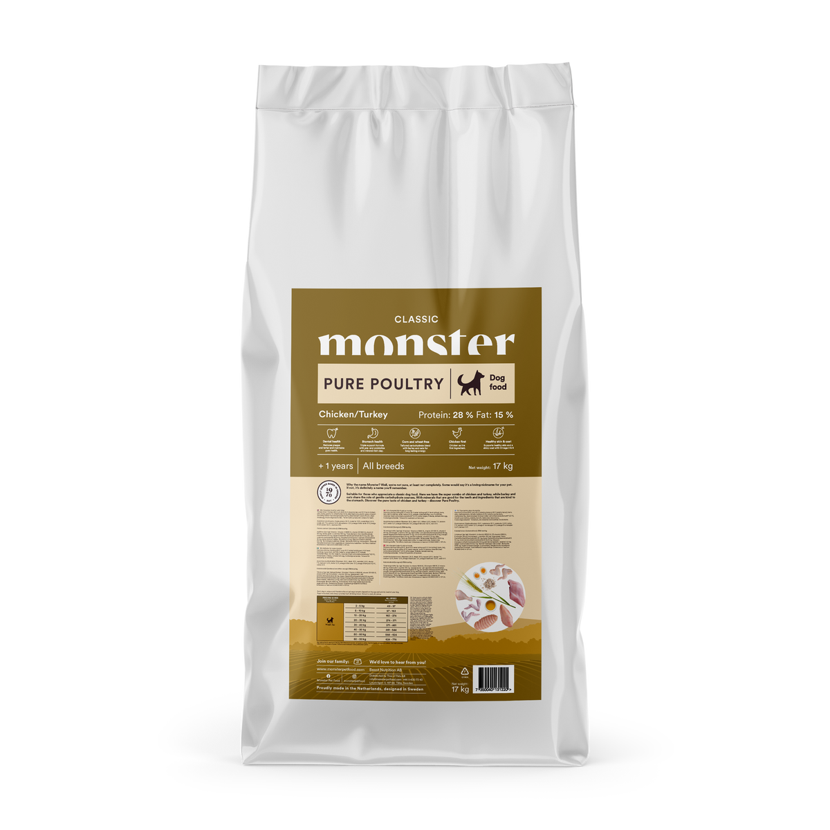 Monster Dog Grain Free Adult Red Meat Small 2 kg