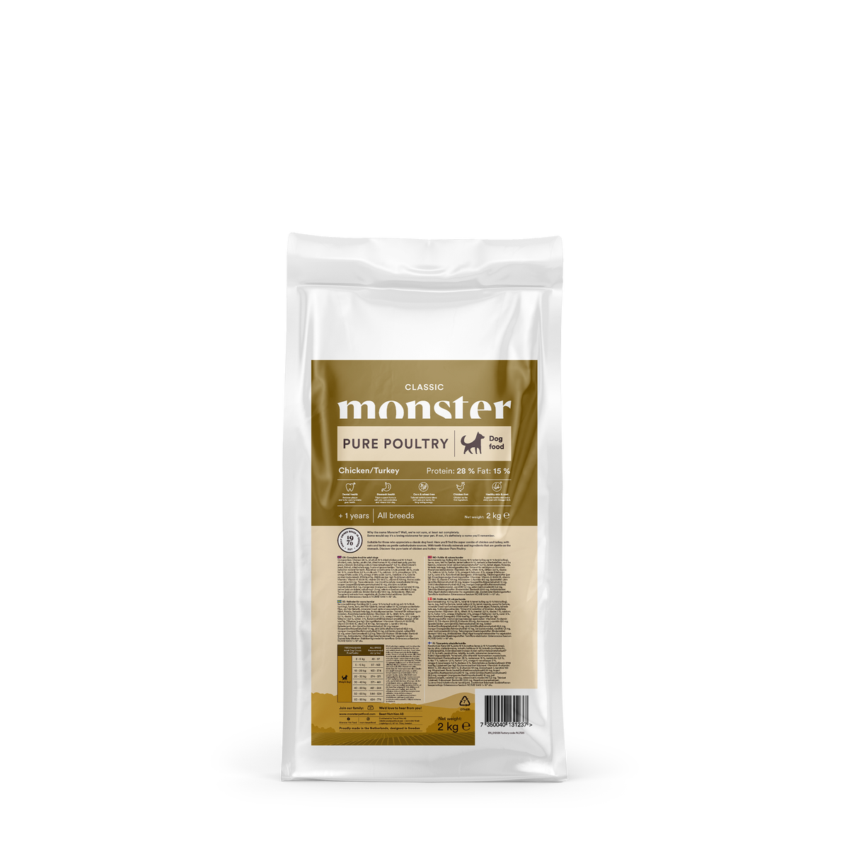 Monster Dog Grain Free Adult Red Meat Small 12 kg