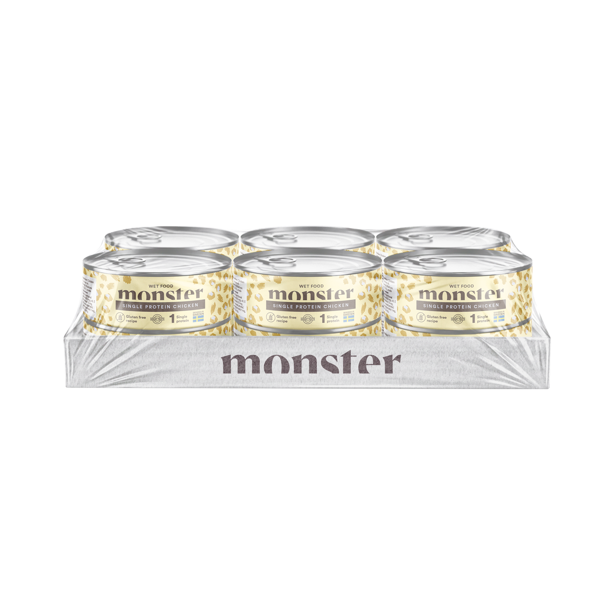Monster Cat Creamy Snack Salmon/Chicken 6 x 15g